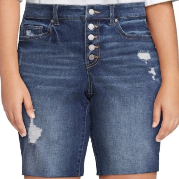 Time and Tru Denim Bermuda Shorts - Picture 3 of 5